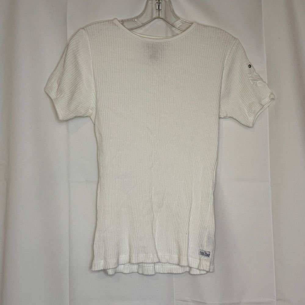 Y2K Polo Ralph Lauren Ribbed Short Sleeve Baby Tee
